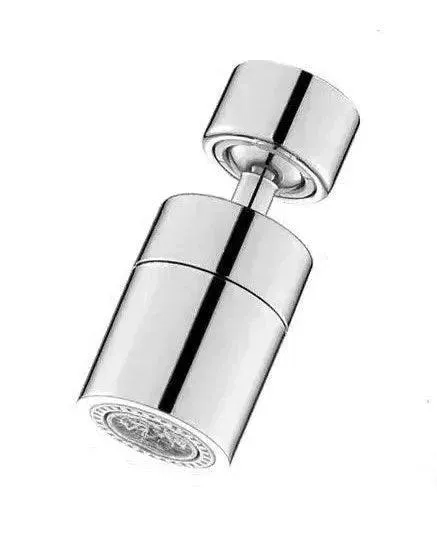 360° Rotating Faucet Spray Head, Dual Water Flow Modes, Water-Saving Aerator, Durable Chrome Finish, Easy Installation