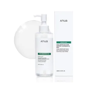 ANUA HEARTLEAF PORE CLEANSING OIL, MILD, SENSITIVE SKIN