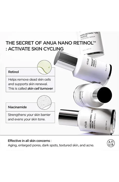 [Anua] Nano Retinol 0.3%   Niacin Renewing Serum (30mL/1.01 fl.oz)