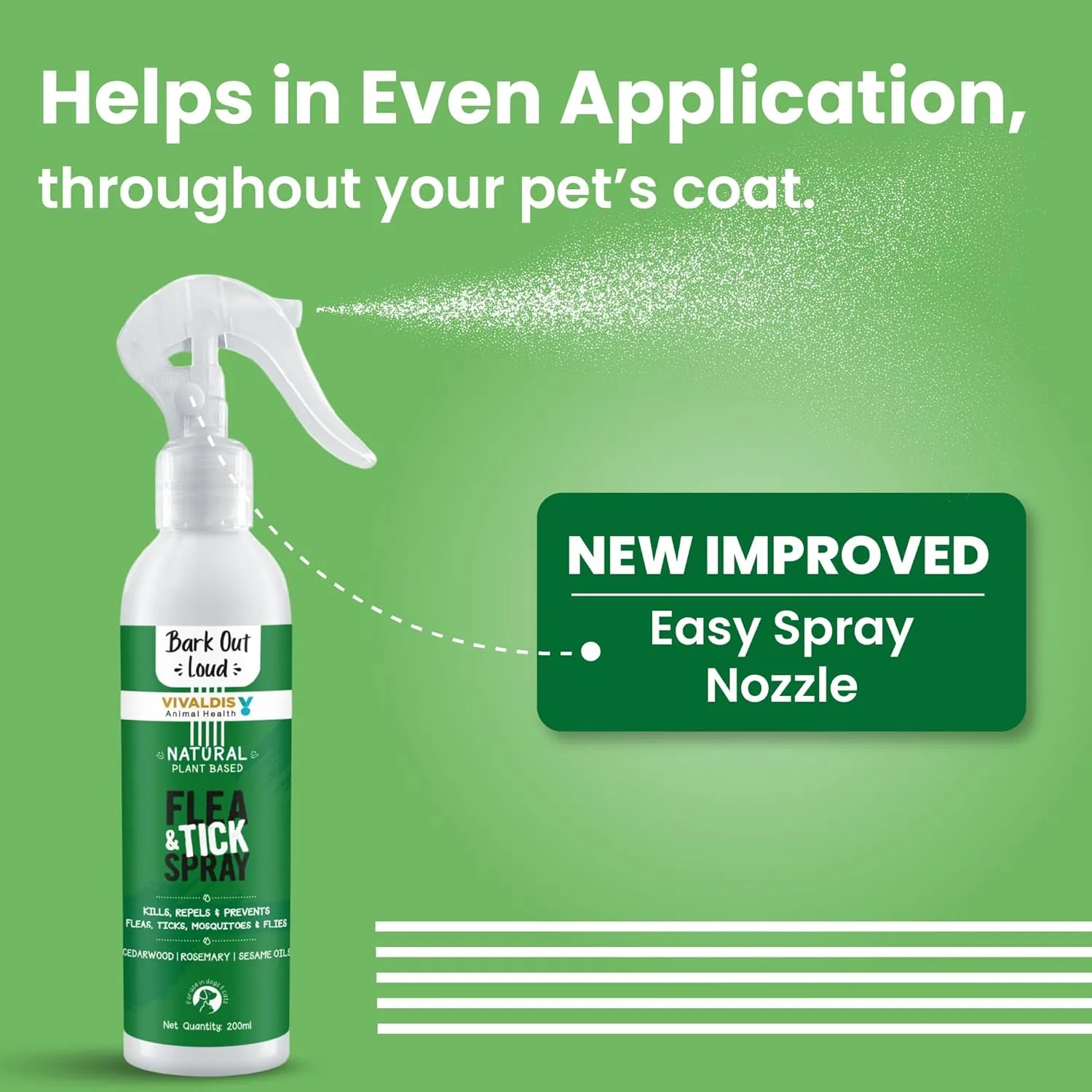 Bark Out Loud Natural Flea & Tick Spray for Dogs and Cats