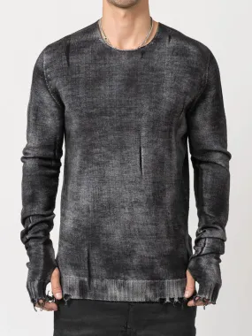 Distressed Wool Sweater