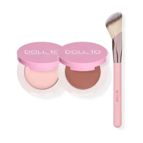 Doll 10 - Own your Glow - 2 Piece Blush & Brush Gift Set