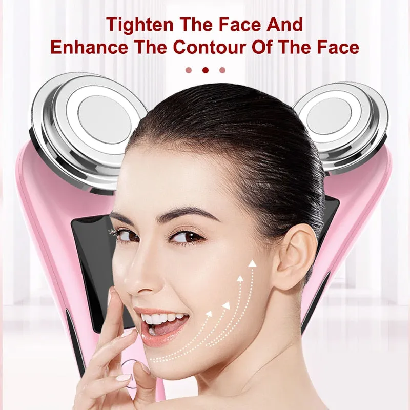 Facial Beauty EMS Lifting Light Mesotherapy Skin Firming Wrinkle Reduction Device