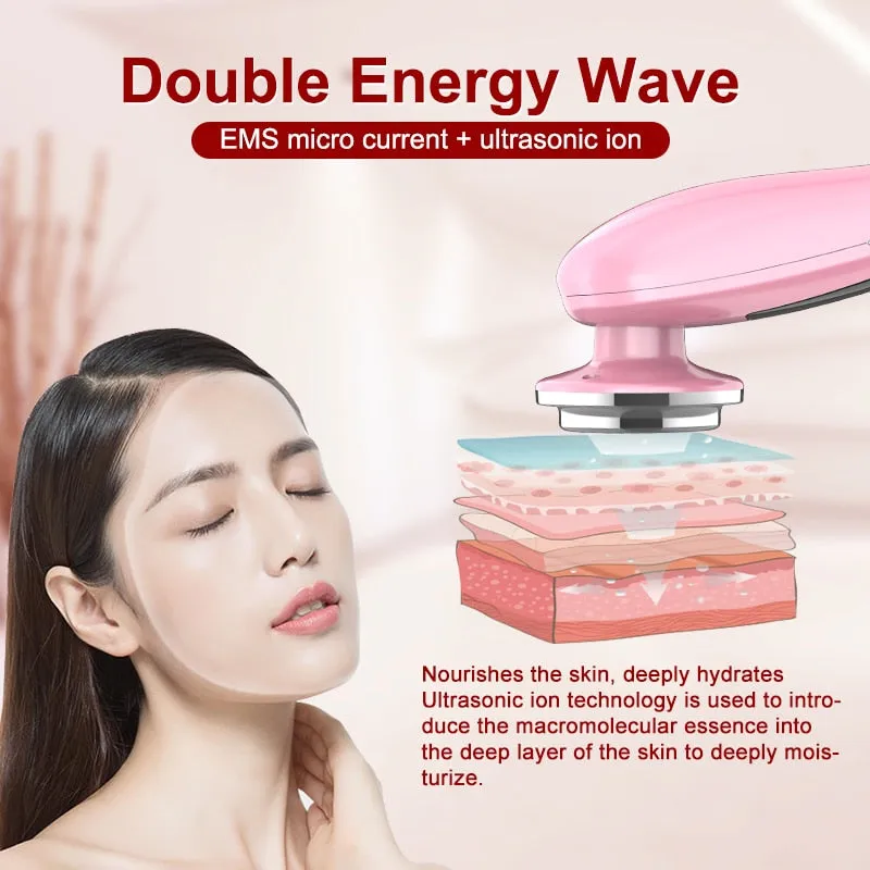 Facial Beauty EMS Lifting Light Mesotherapy Skin Firming Wrinkle Reduction Device