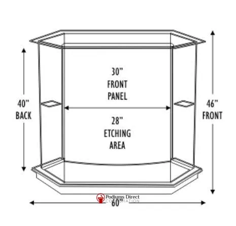 Glass Pulpit NC8/NC8G Prestige The PRESTIGE - FREE SHIPPING!