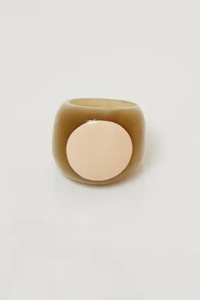 Lacquered Resin Rings - Blush Spot