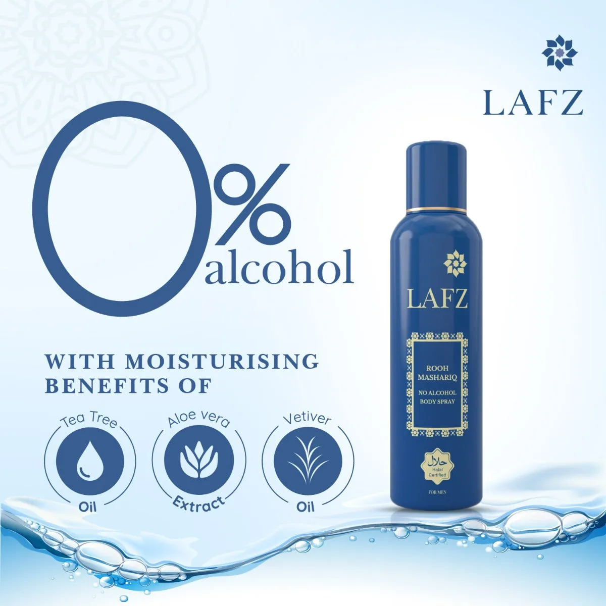 Lafz No Alcohol Perfume (160ml) - Rooh Mashriq