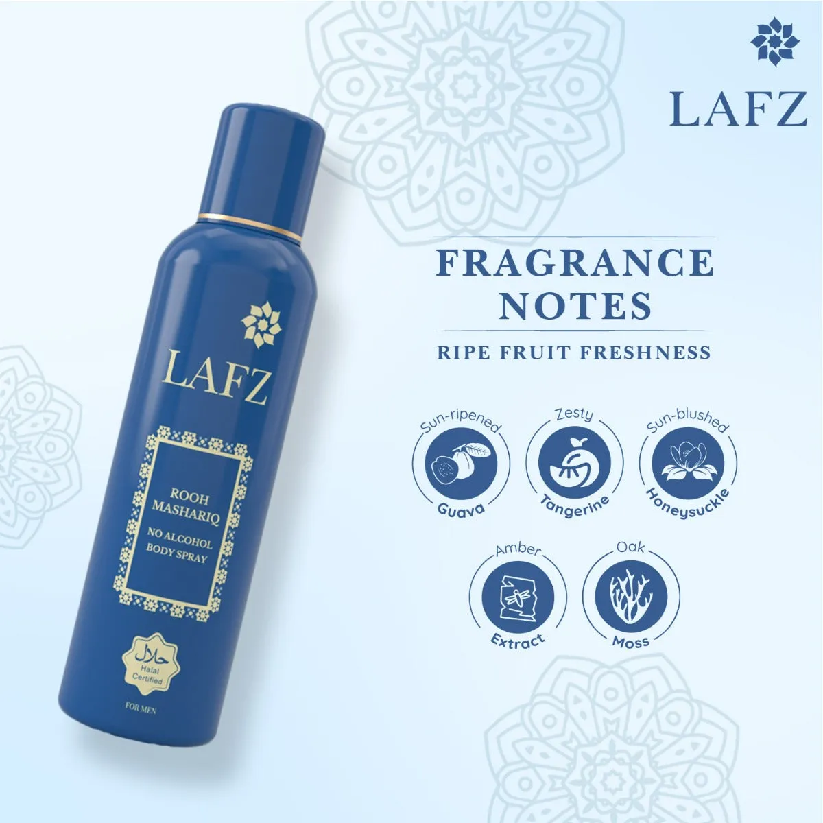 Lafz No Alcohol Perfume (160ml) - Rooh Mashriq