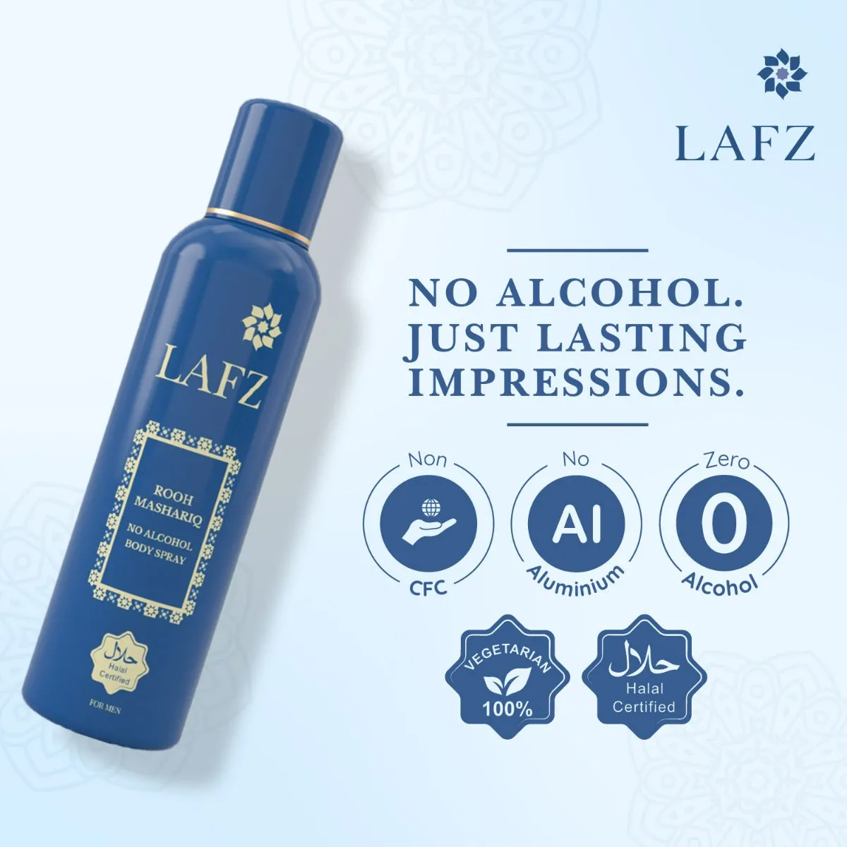 Lafz No Alcohol Perfume (160ml) - Rooh Mashriq