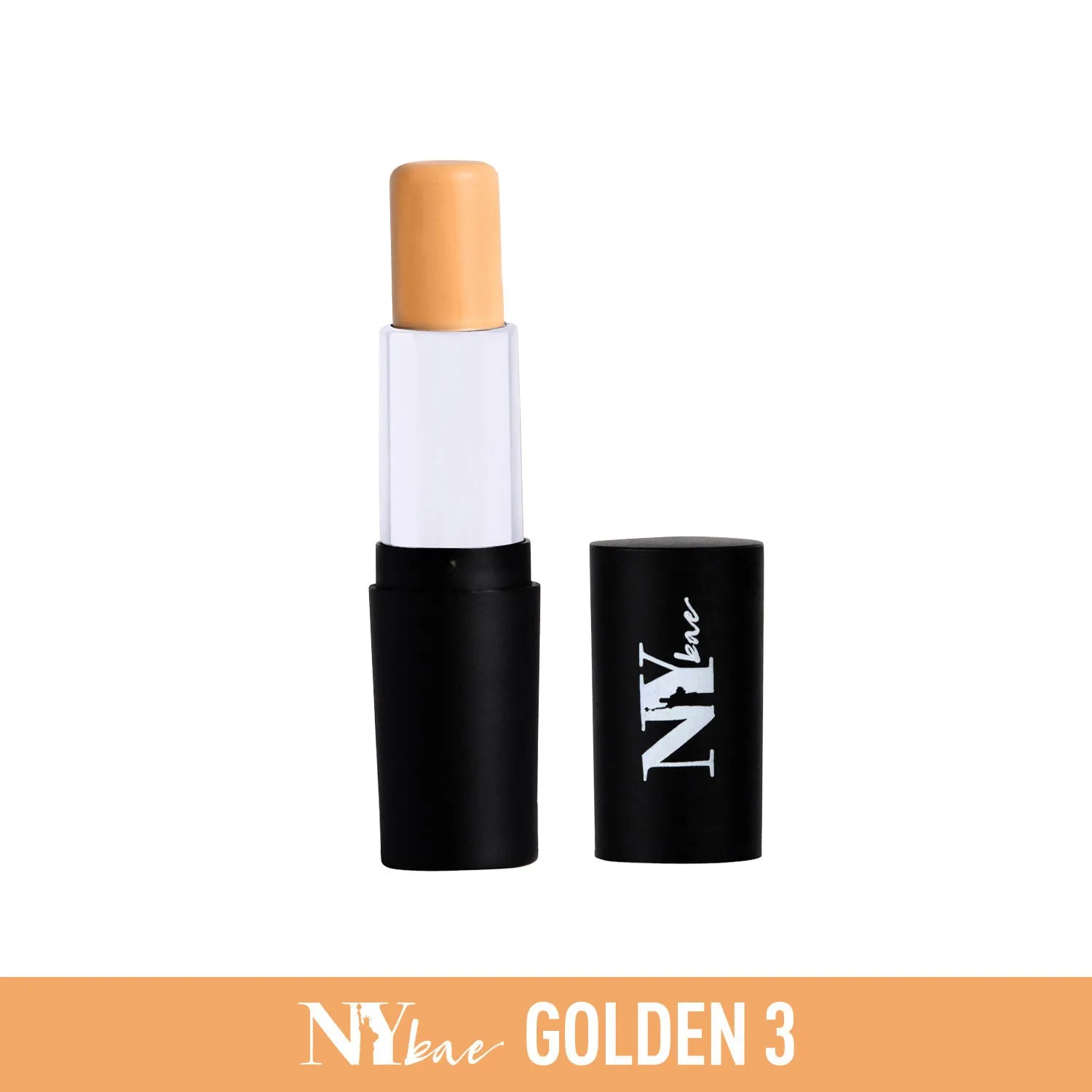 NY Bae All In One Stick - Grander Than Central 3 | Foundation Concealer Contour Colour Corrector Stick | Fair Skin | Creamy Matte Finish | Enriched With Vitamin E | Covers Blemishes & Dark Circles | Medium Coverage | Cruelty Free