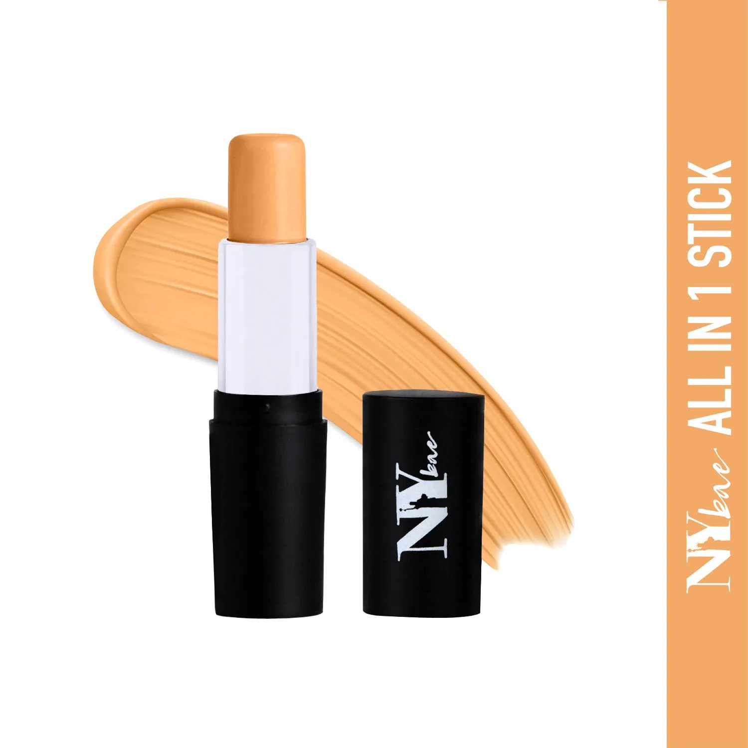 NY Bae All In One Stick - Grander Than Central 3 | Foundation Concealer Contour Colour Corrector Stick | Fair Skin | Creamy Matte Finish | Enriched With Vitamin E | Covers Blemishes & Dark Circles | Medium Coverage | Cruelty Free