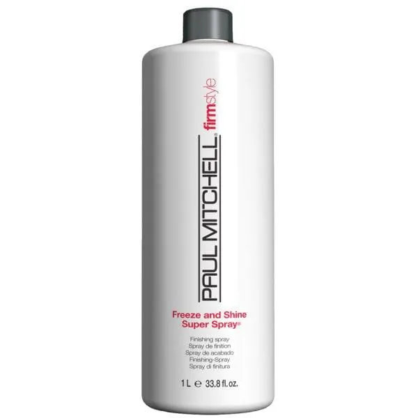 Paul Mitchell Freeze and Shine Super Spray Bundle 1000ml with 250ml Spray 'LIMITED OFFER'