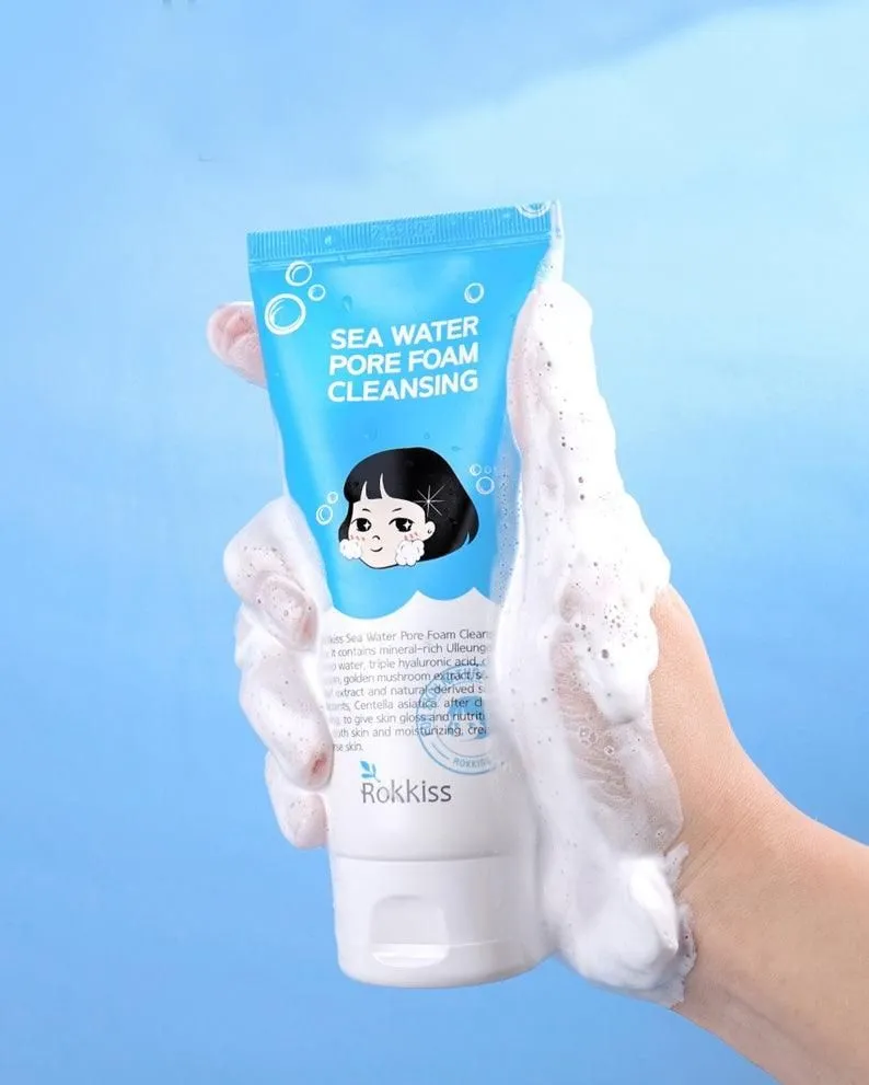 Rokkiss Sea Water Pore Foam Cleansing 120ml*2ea