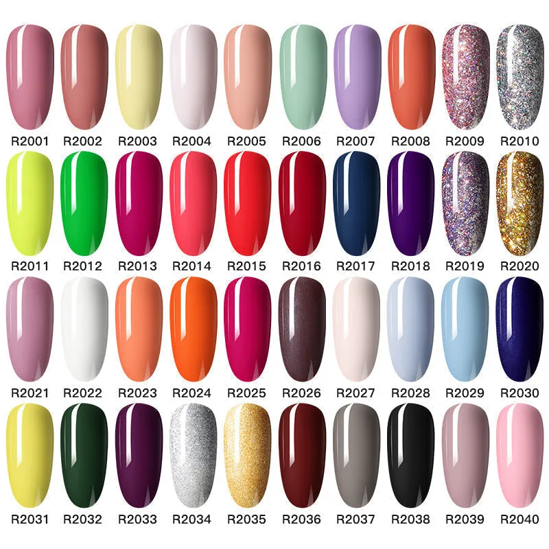 Rosalind Mini Soak Off Professional Nail Art Gel Polish Set 12PCS Nail Art Design LED/UV Lamp